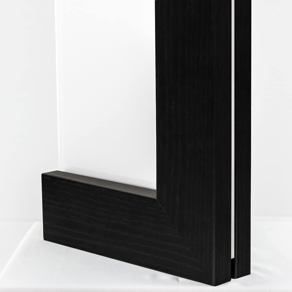 black oak laminate frame option