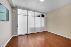 Raydoor sliding wall covering entrance to room in residential property